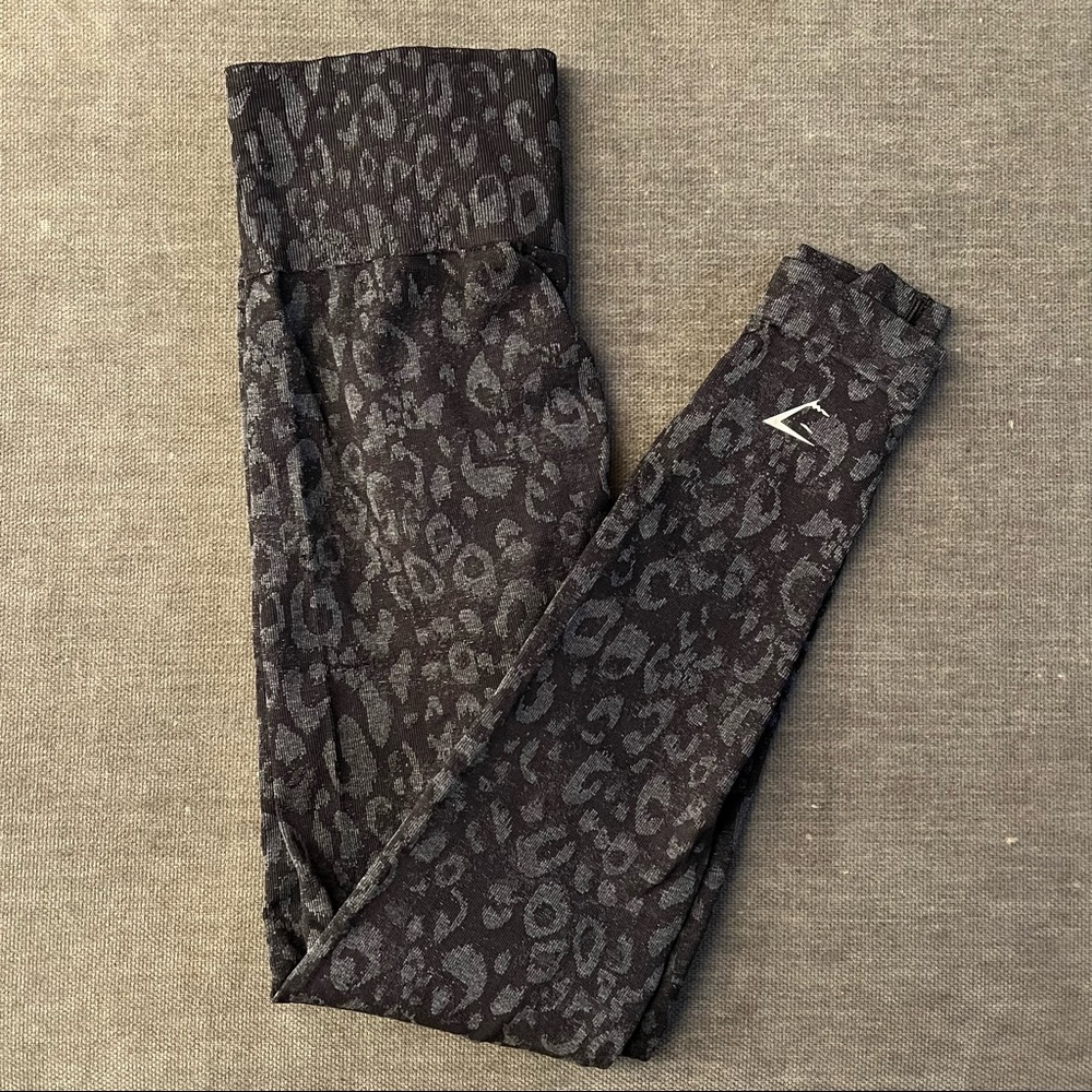 Gymshark Adapt Animal Seamless Leggings - Black, Small